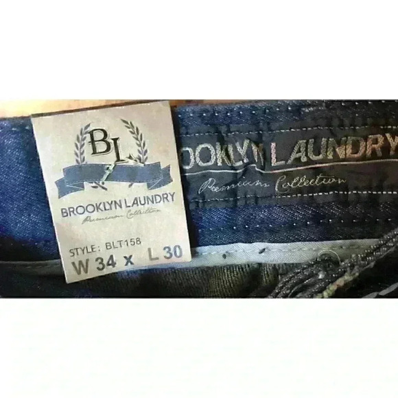 NEW Brooklyn Laundry Mens Premium Collection Jeans Size 34 x 30 Blue  - Picture 5 of 6